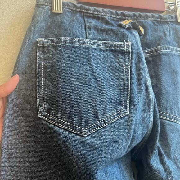 Vintage Y2K Joy Jeans Butterfly Artzy Wide Leg High Waisted Boho Women's 24x31 - Picture 9 of 10